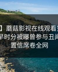 【爆料】蘑菇影视在线观看突发：网红在今早时分被曝曾参与丑闻，无法置信席卷全网