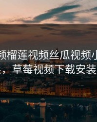 草莓视频榴莲视频丝瓜视频小猪视频苹果，草莓视频下载安装榴莲
