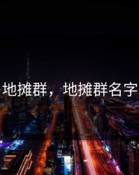地摊群，地摊群名字